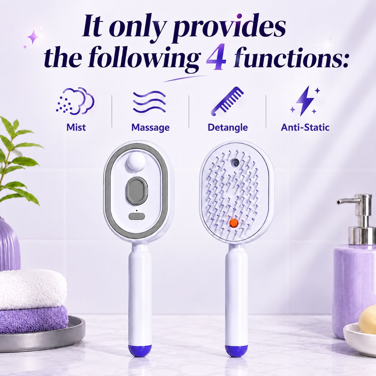 Electric Spray Air Cushion Massage Comb