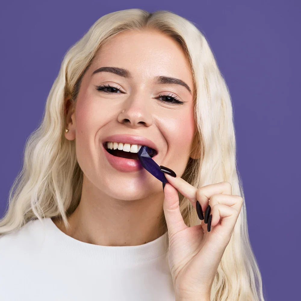 VAMPPLAIN Purple Whitening Strips – Peroxide-Free & Enamel Safe