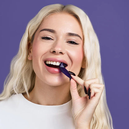 VAMPPLAIN Purple Whitening Strips – Peroxide-Free & Enamel Safe