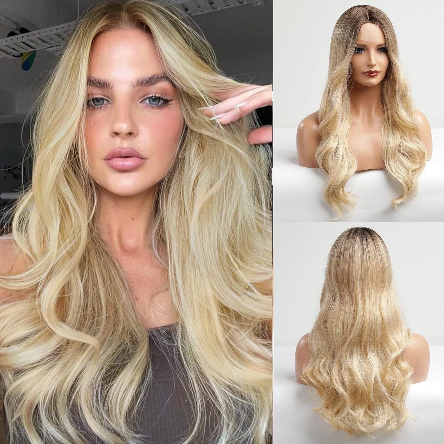 [26 inch] Human Hair Blend · Realistic Styles for Everyday Wear 丨 Synthetic Wig