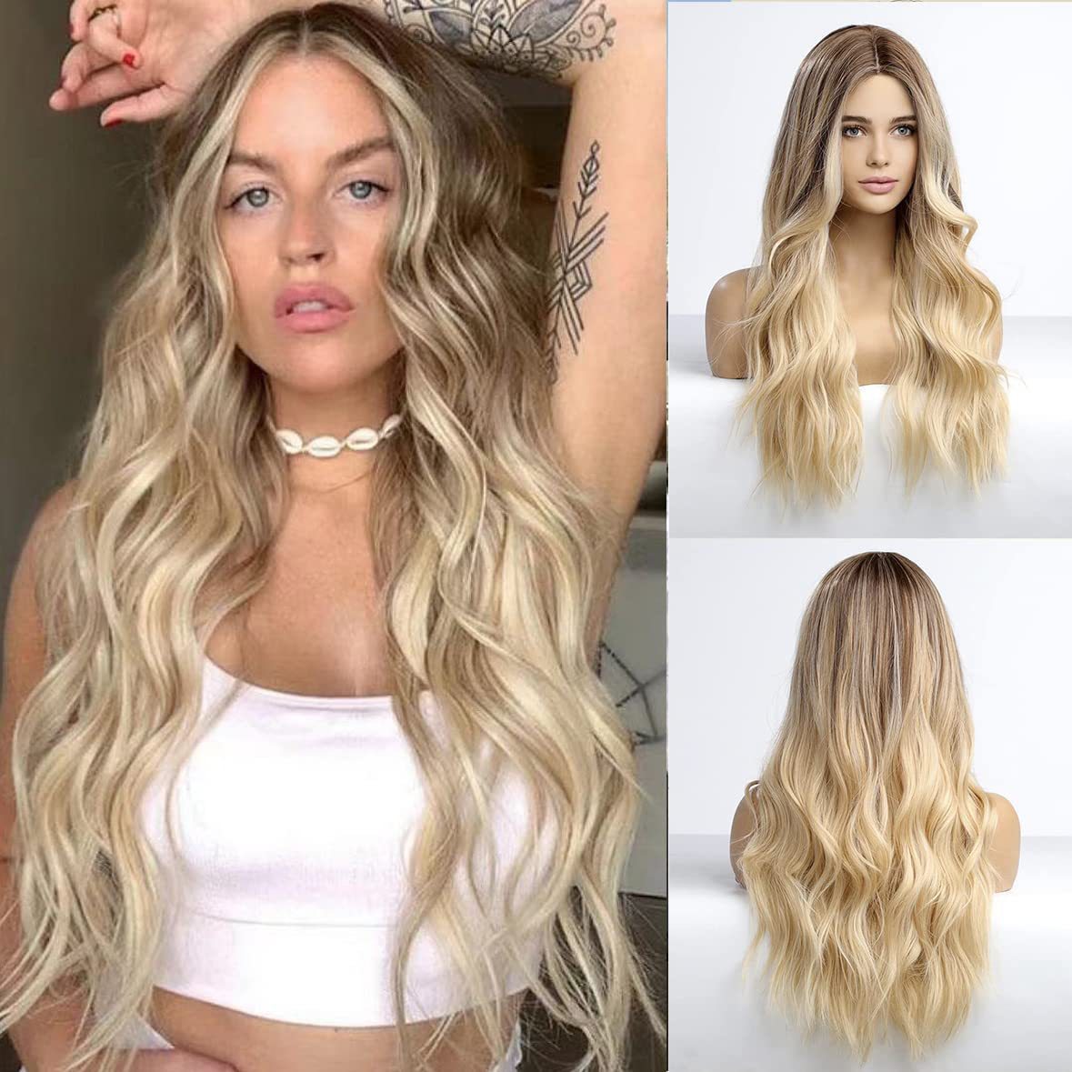 [26 inch] Human Hair Blend · Realistic Styles for Everyday Wear 丨 Synthetic Wig