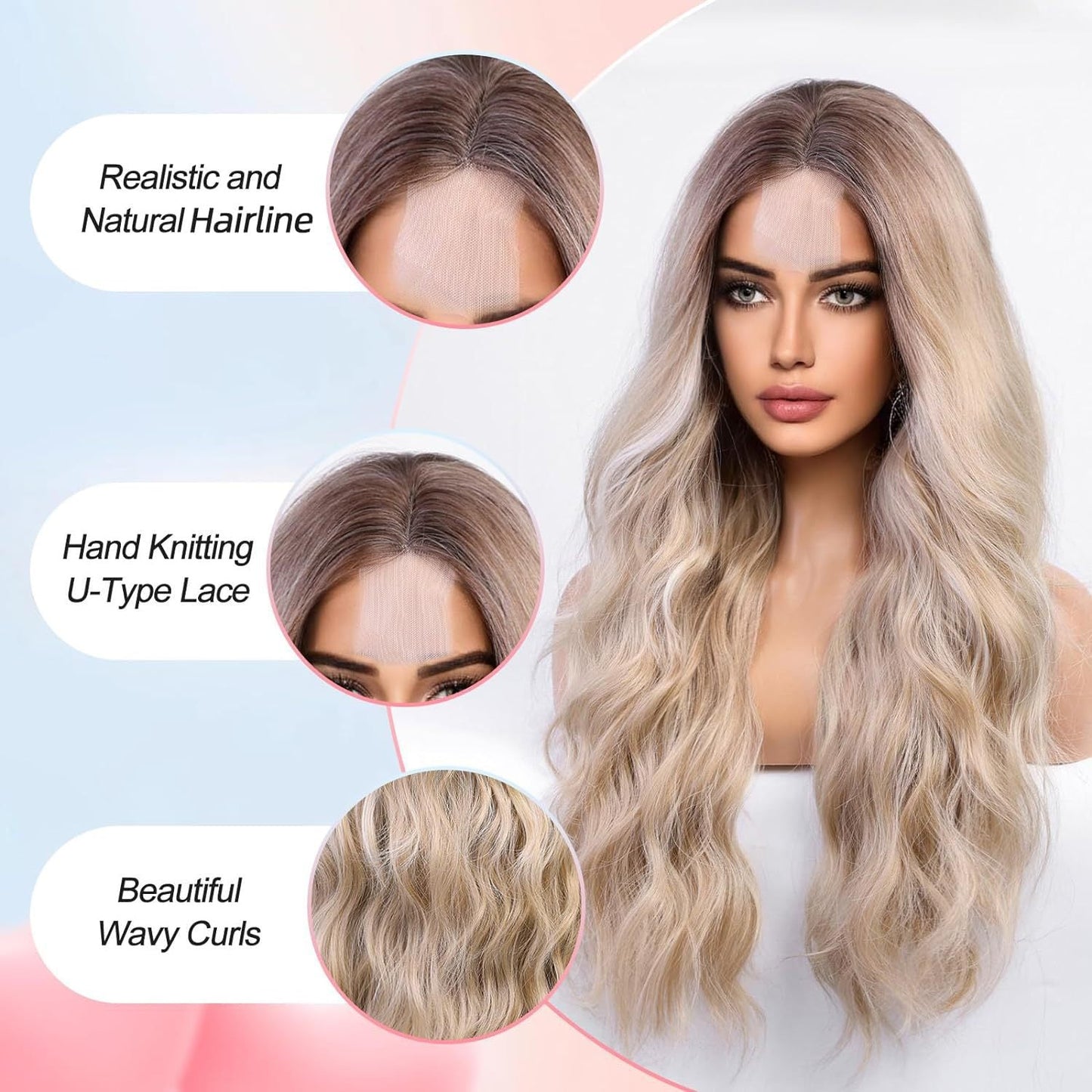 [26 inch] Human Hair Blend · Realistic Styles for Everyday Wear 丨 Synthetic Wig