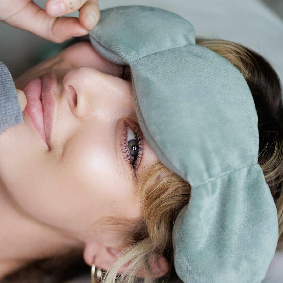 Sleep Mask | The weightedBlanket For Your Eyes, DeepSleep, side-sleeping Friendly100% Blackout