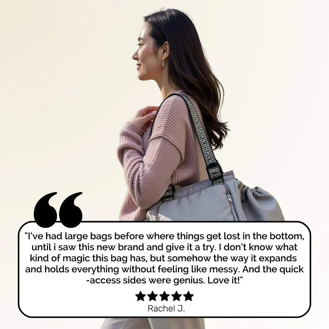 Your Go-To Everyday Bag: Holds Everything, Stays Organized (15 Smart Pockets)