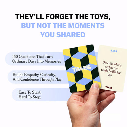 TALES Kids Edition Card Game – Fun Conversation Starters for Kids' learning