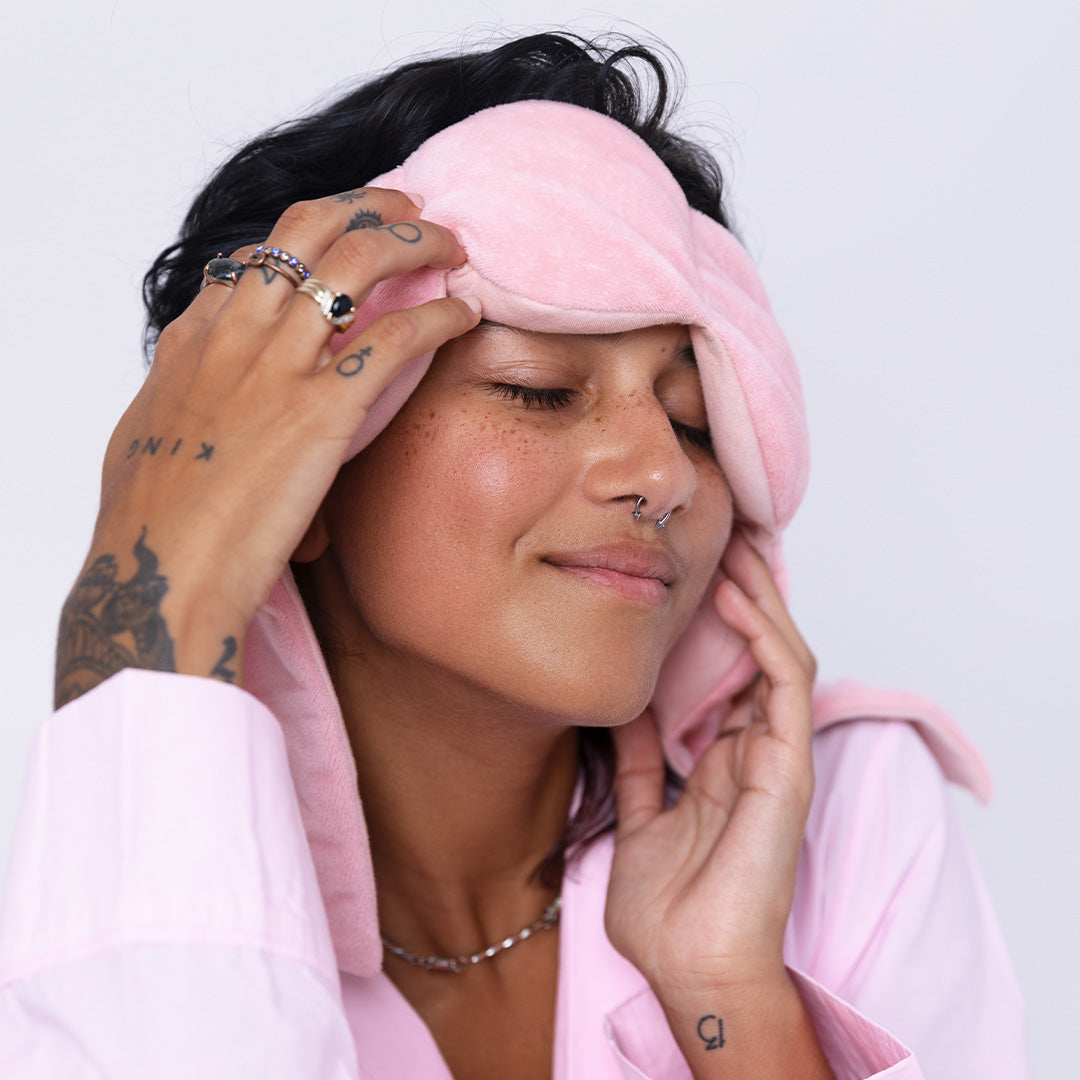 Sleep Mask | The weightedBlanket For Your Eyes, DeepSleep, side-sleeping Friendly100% Blackout
